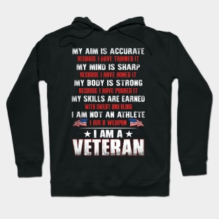 Because I Am A Veteran T Shirt, Veteran Shirts, Gifts Ideas For Veteran Day Hoodie